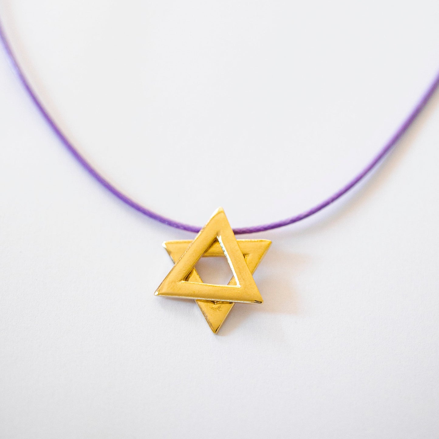Large Gold Magen David Necklace