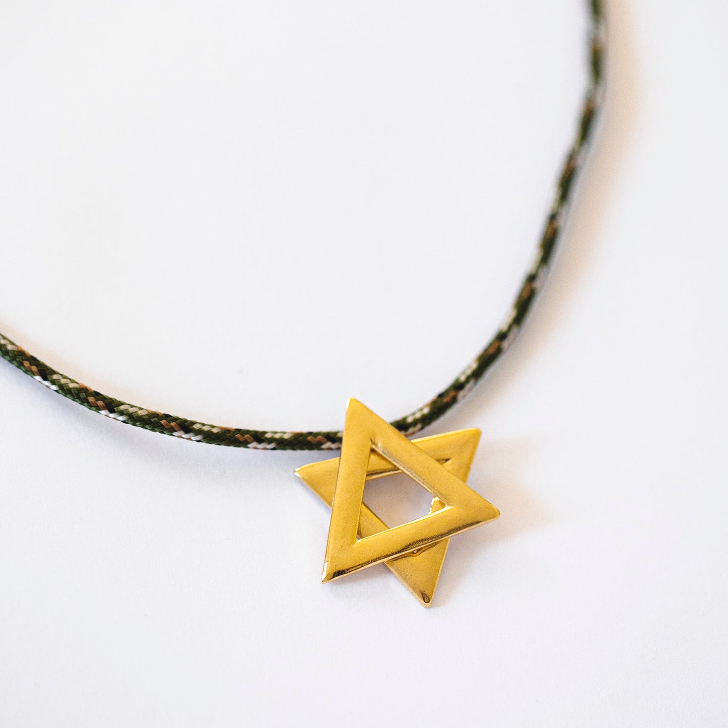 Large Gold Magen David Necklace