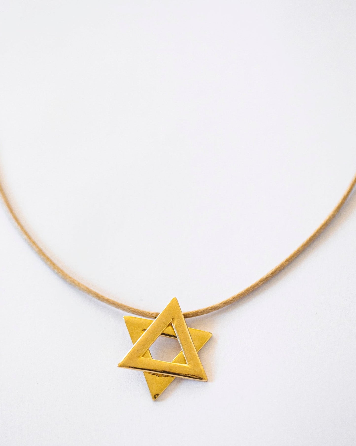 Large Gold Magen David Necklace