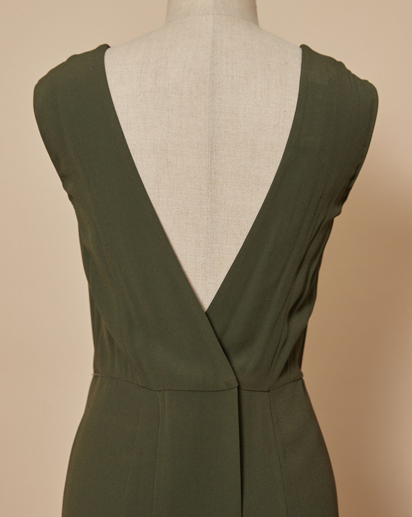 Khaki Bow Dress