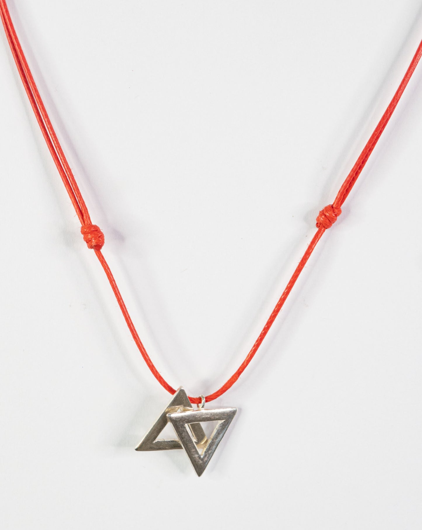 Large Silver Magen David Necklace