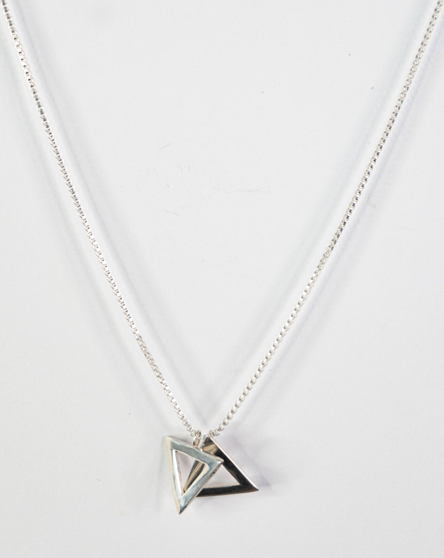 Large Silver Magen David Necklace
