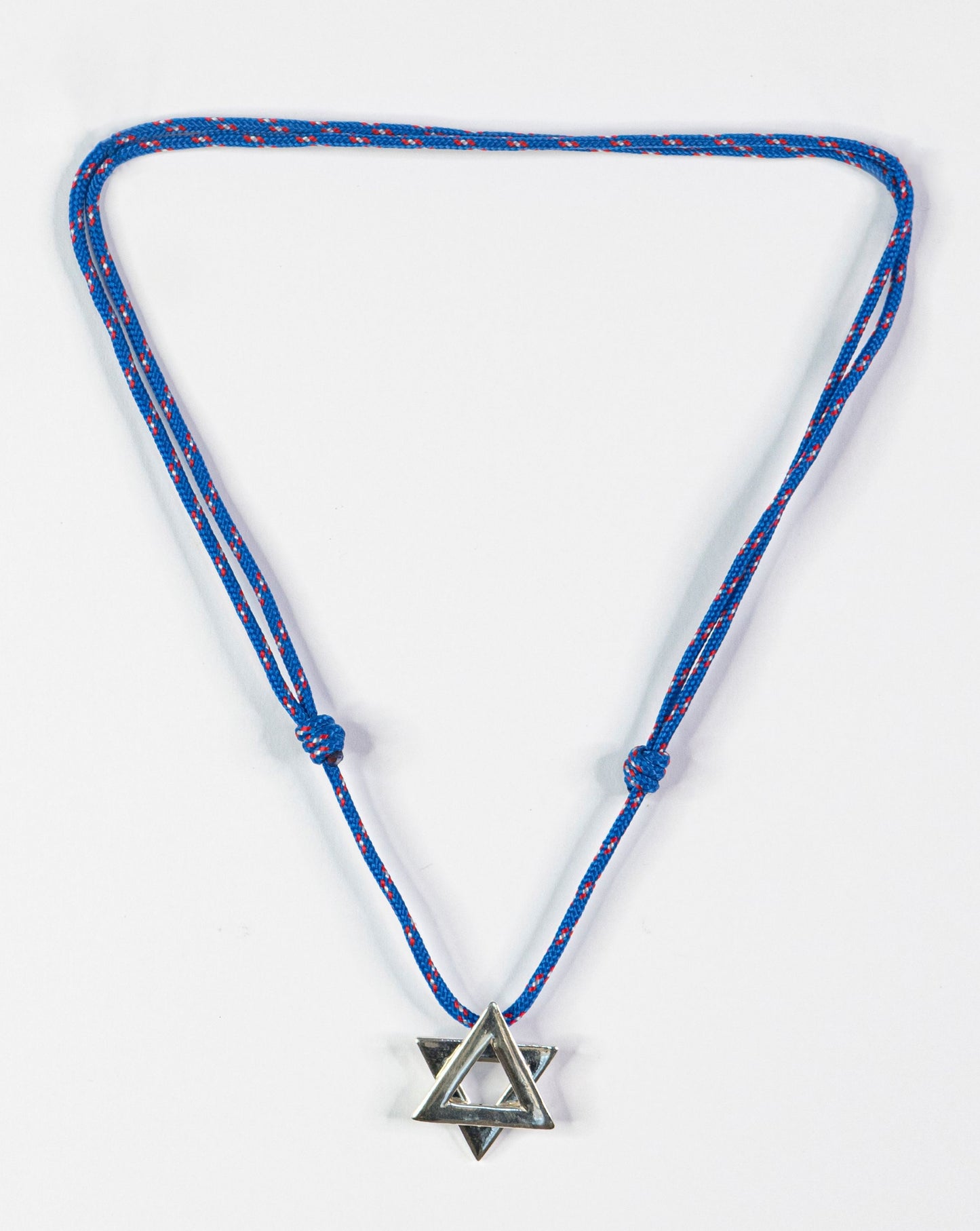 Large Silver Magen David Necklace