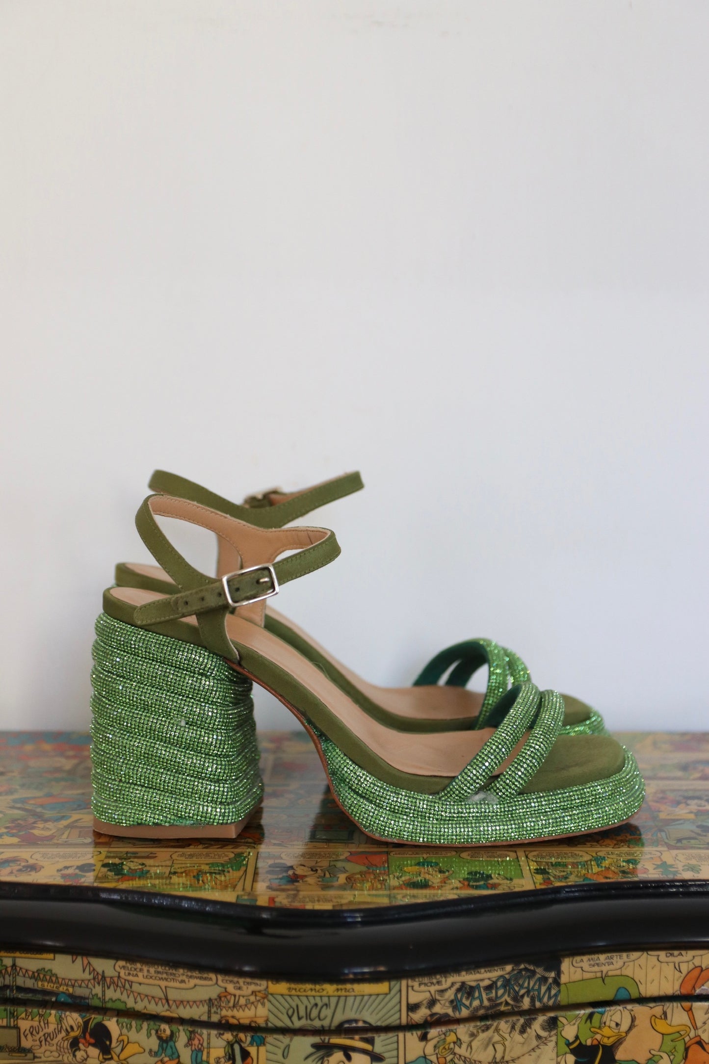 Castaner slingback sandals green