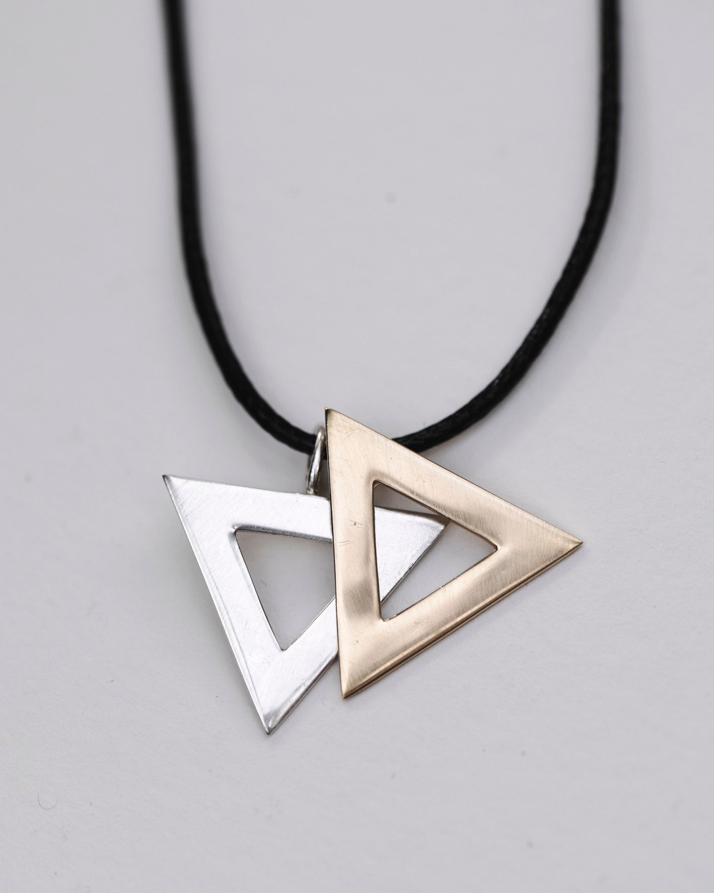 Large Gold & Silver Magen David Necklace