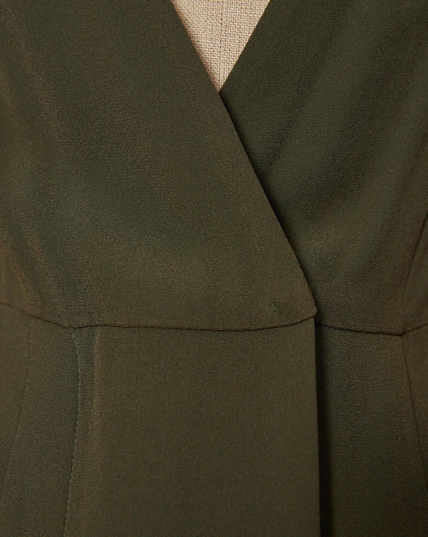 Khaki Bow Dress