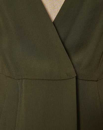 Khaki Bow Dress