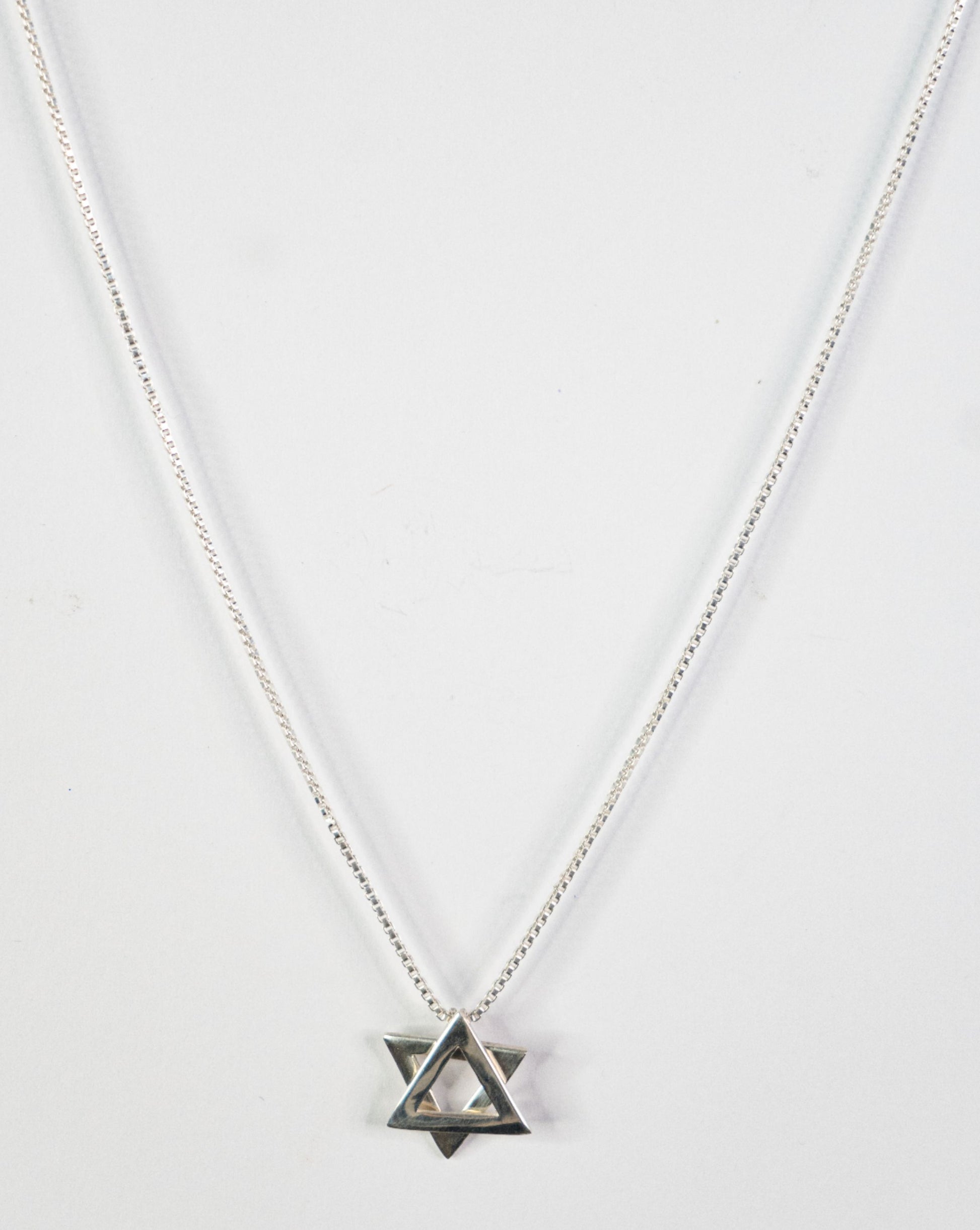 ChicSilver Sterling Silver Star Of David Necklace With Cubic Zirconia - Hypoallergenic Pendant For Women