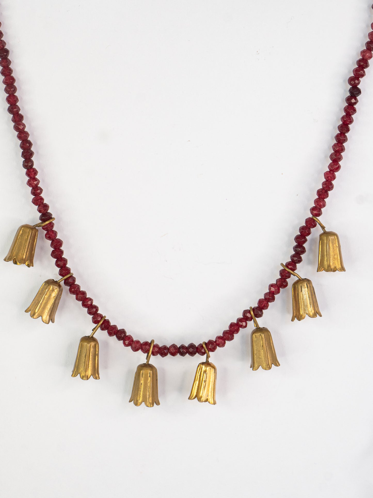 Holly Multi Flower Grenat Necklace