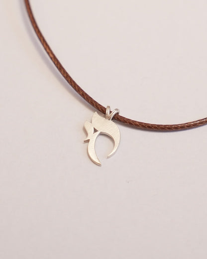 Small Silver Haï Necklace