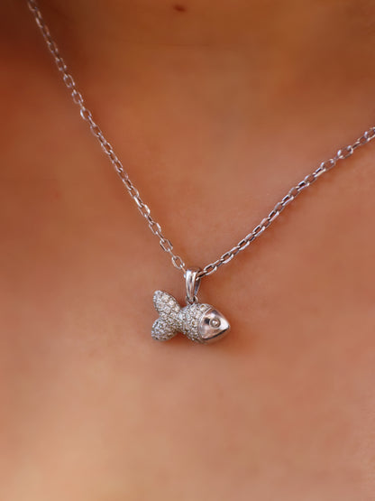 Chopard White Gold Happy Fish with Diamonds