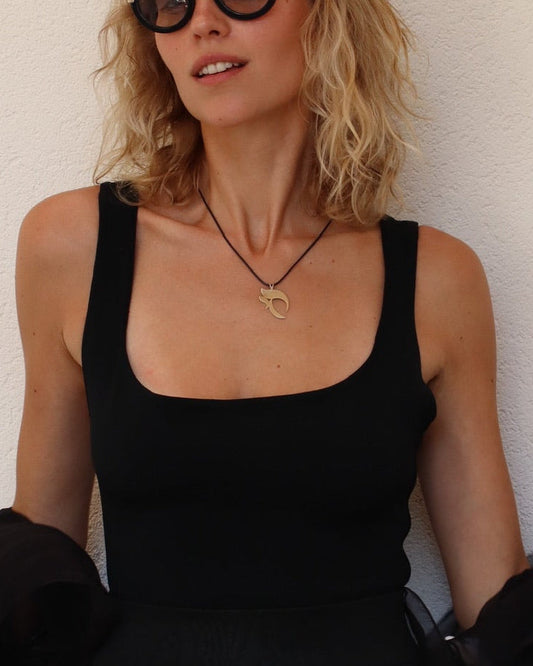 Large Gold Haï Necklace