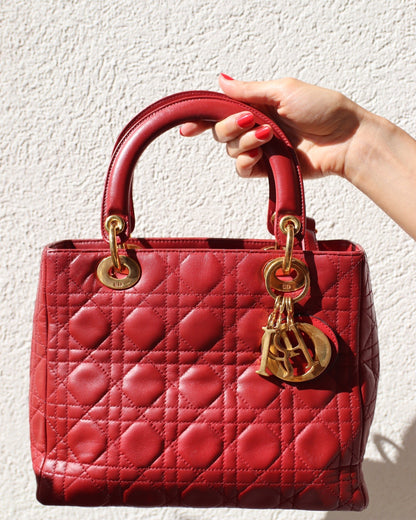Red Lady Dior Bag