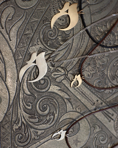 Small Silver Haï Necklace