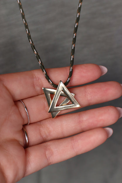 Large Silver Magen David Necklace