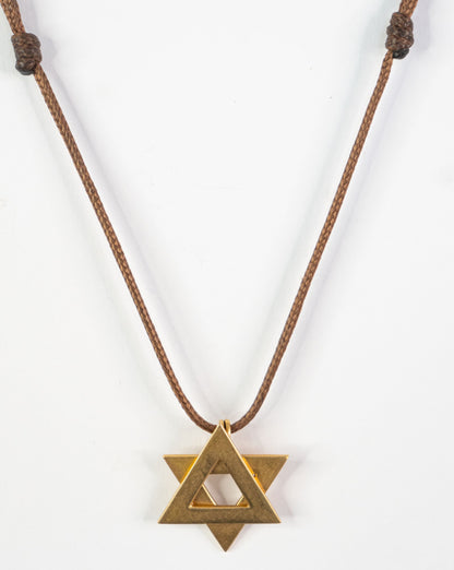 Large Gold Magen David Necklace