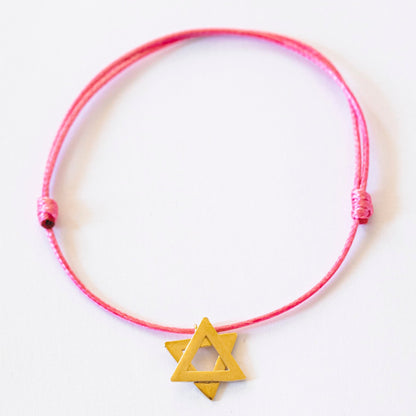 Magen David Gold Plated Bracelet