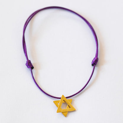 Magen David Gold Plated Bracelet