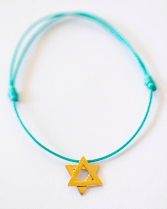 Magen David Gold Plated Bracelet