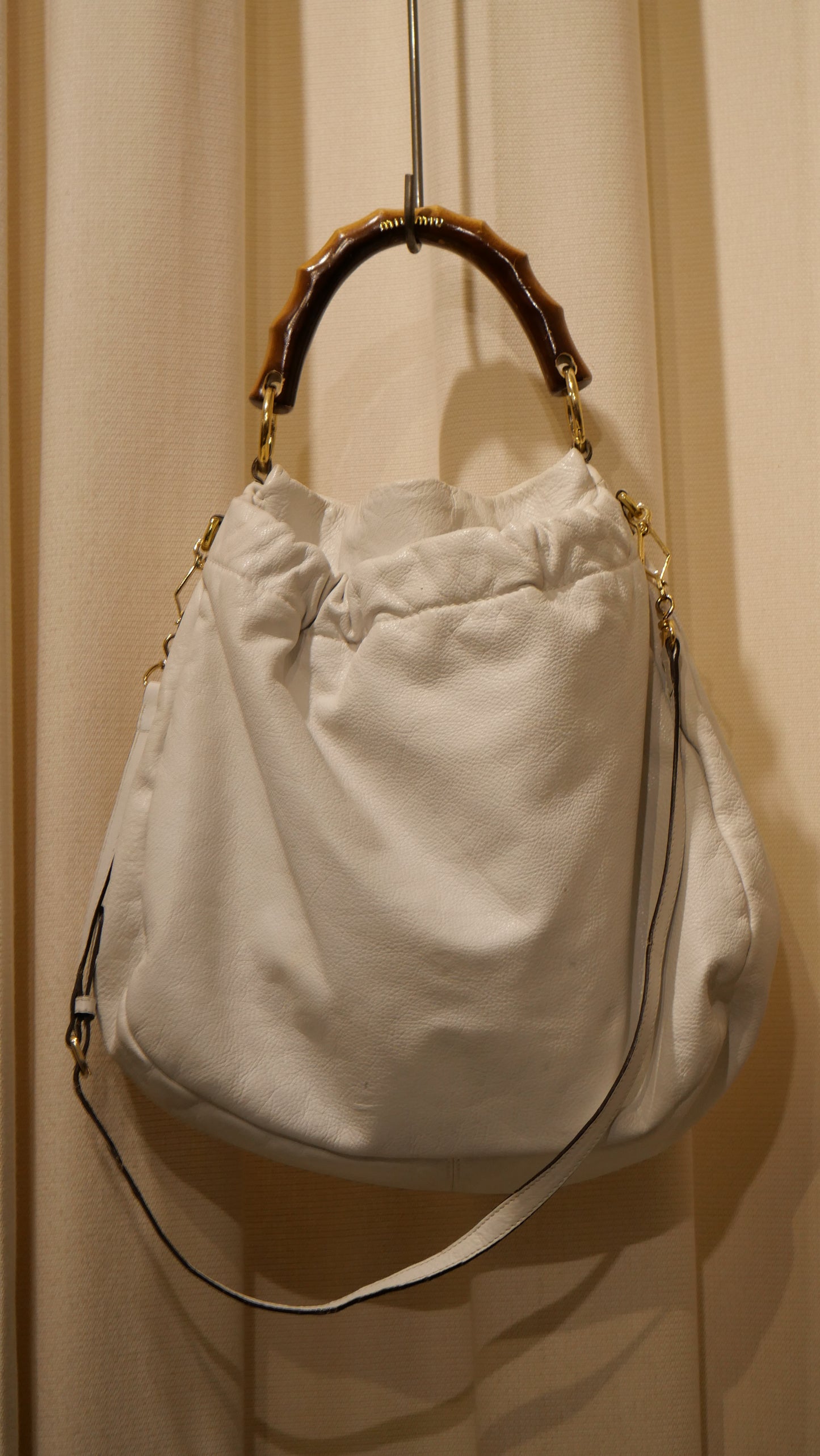 Miu Miu Bamboo Handle Leather bag