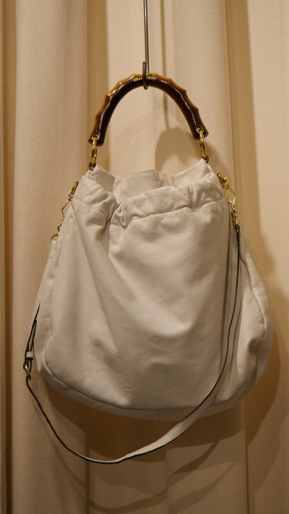 Miu Miu Bamboo Handle Leather bag
