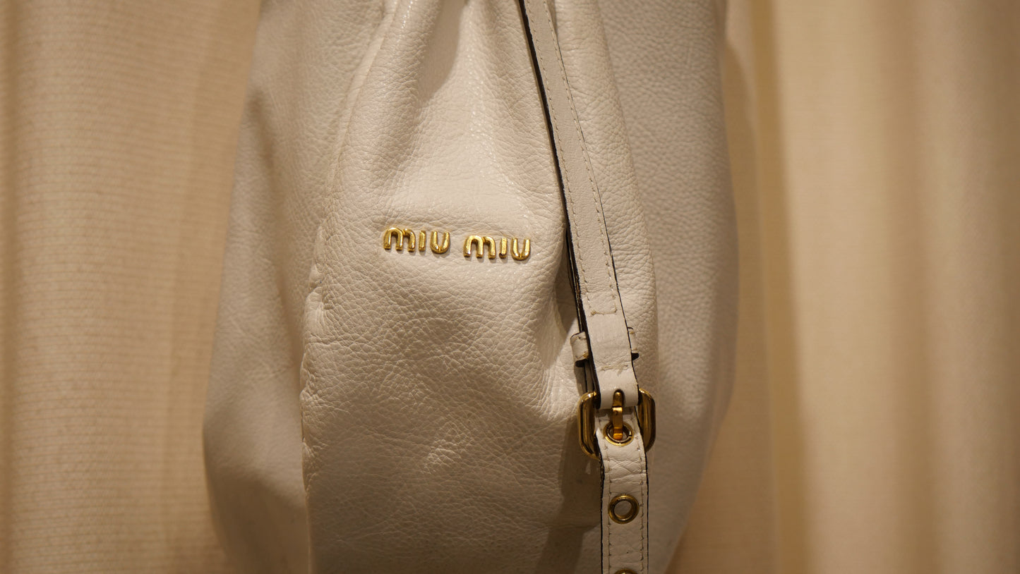 Miu Miu Bamboo Handle Leather bag