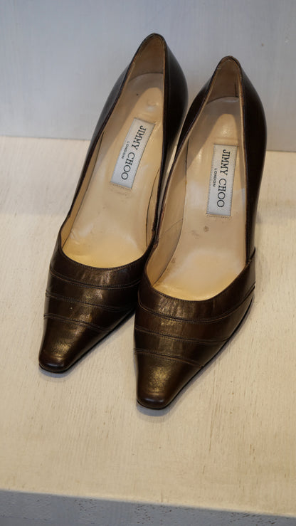 Jimmy Choo brown pumps