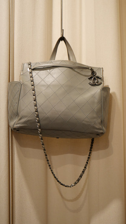 Chanel Grey Bag with chain Strap