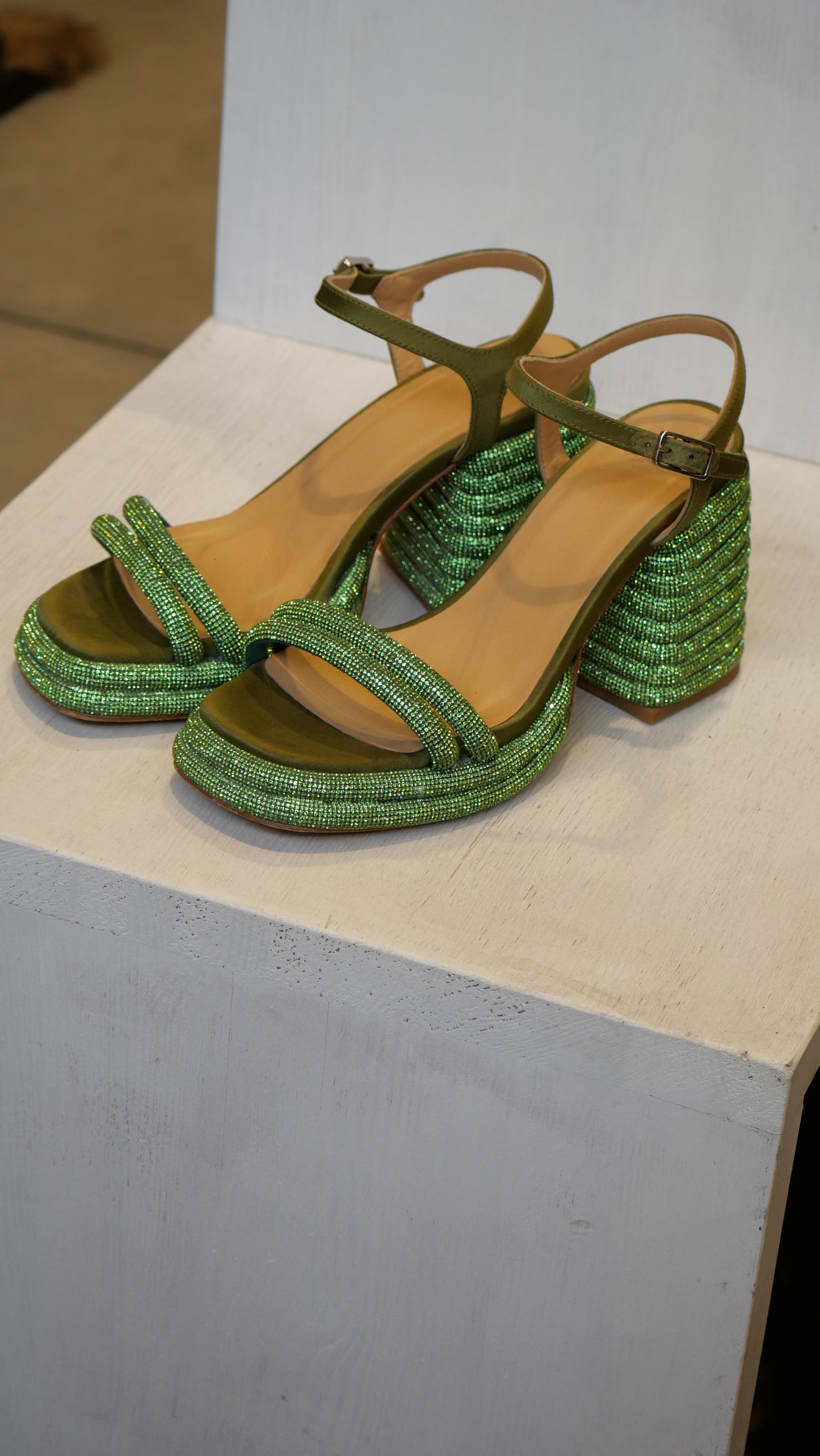Castaner slingback sandals green