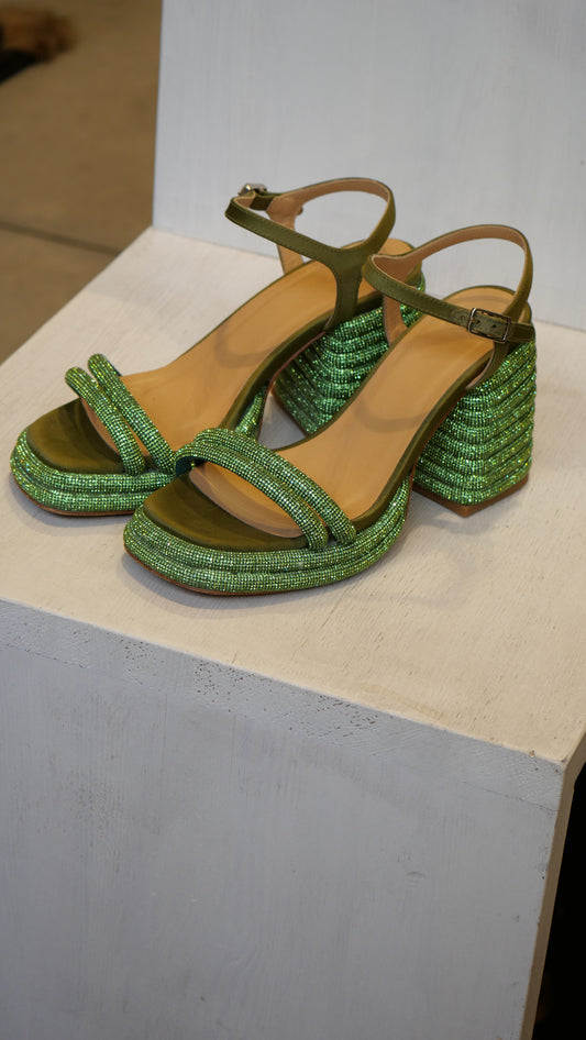 Castaner slingback sandals green