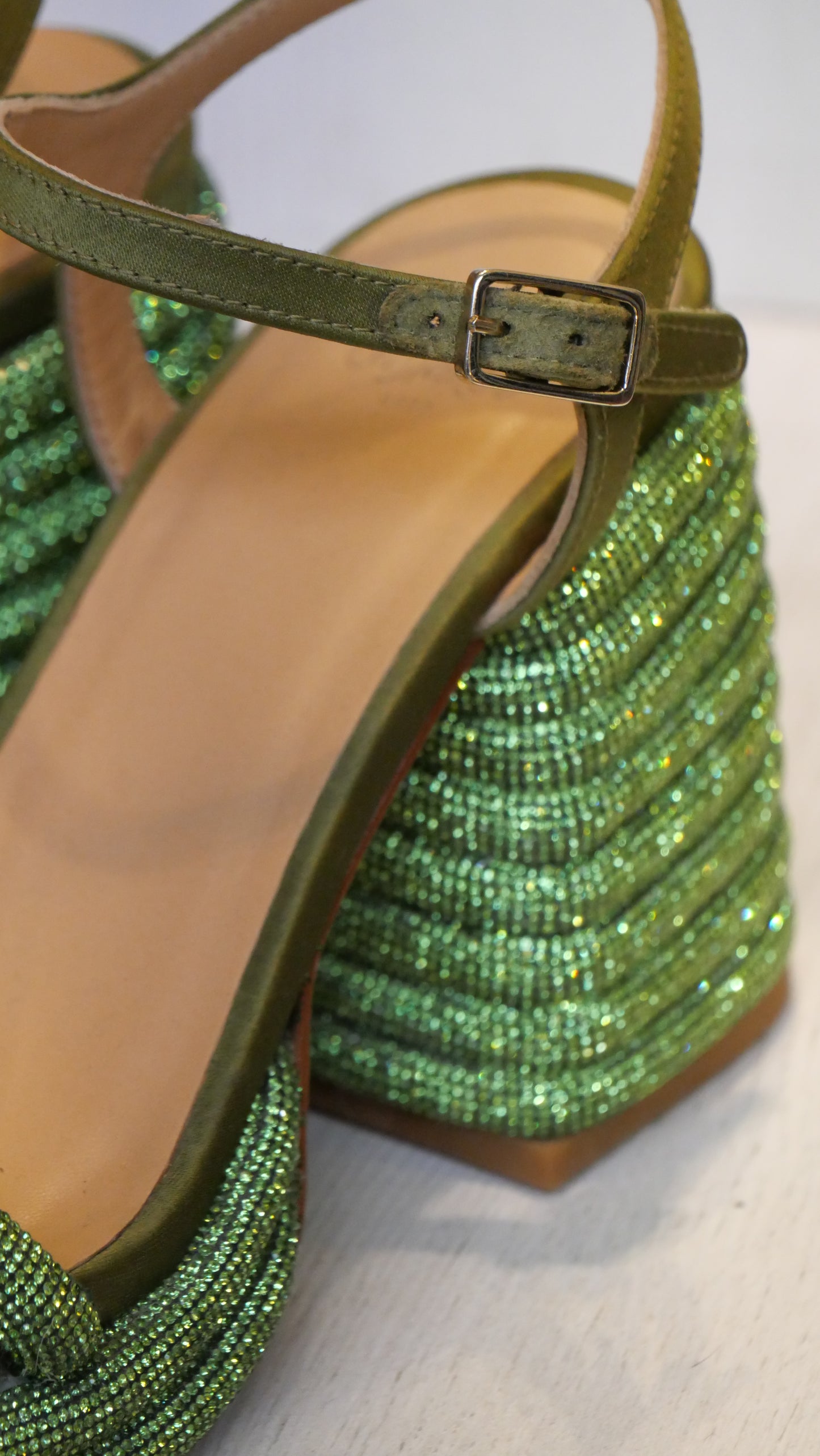 Castaner slingback sandals green