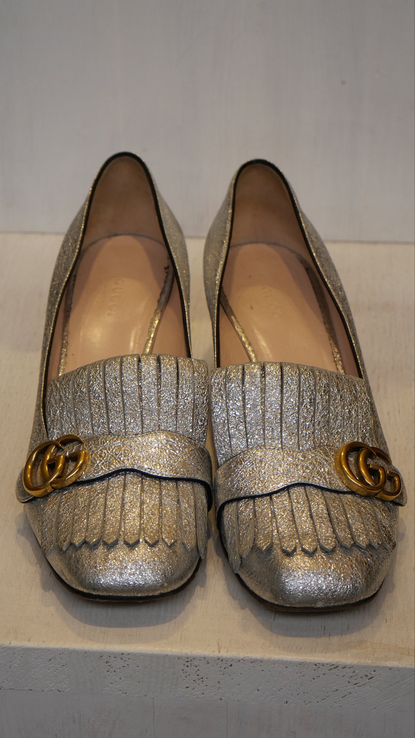 Gucci Marmont heeled loafers