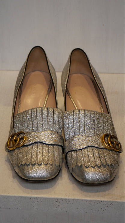 Gucci Marmont heeled loafers