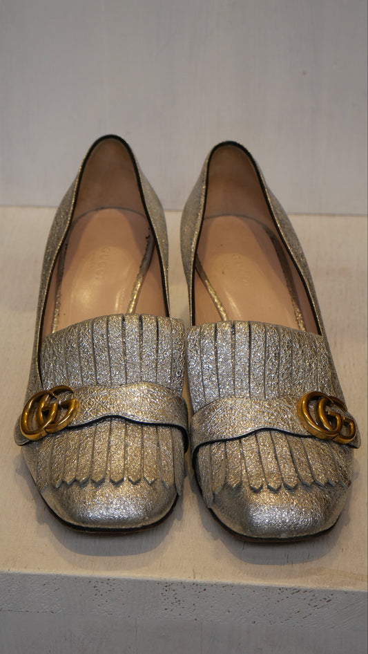Gucci Marmont heeled loafers