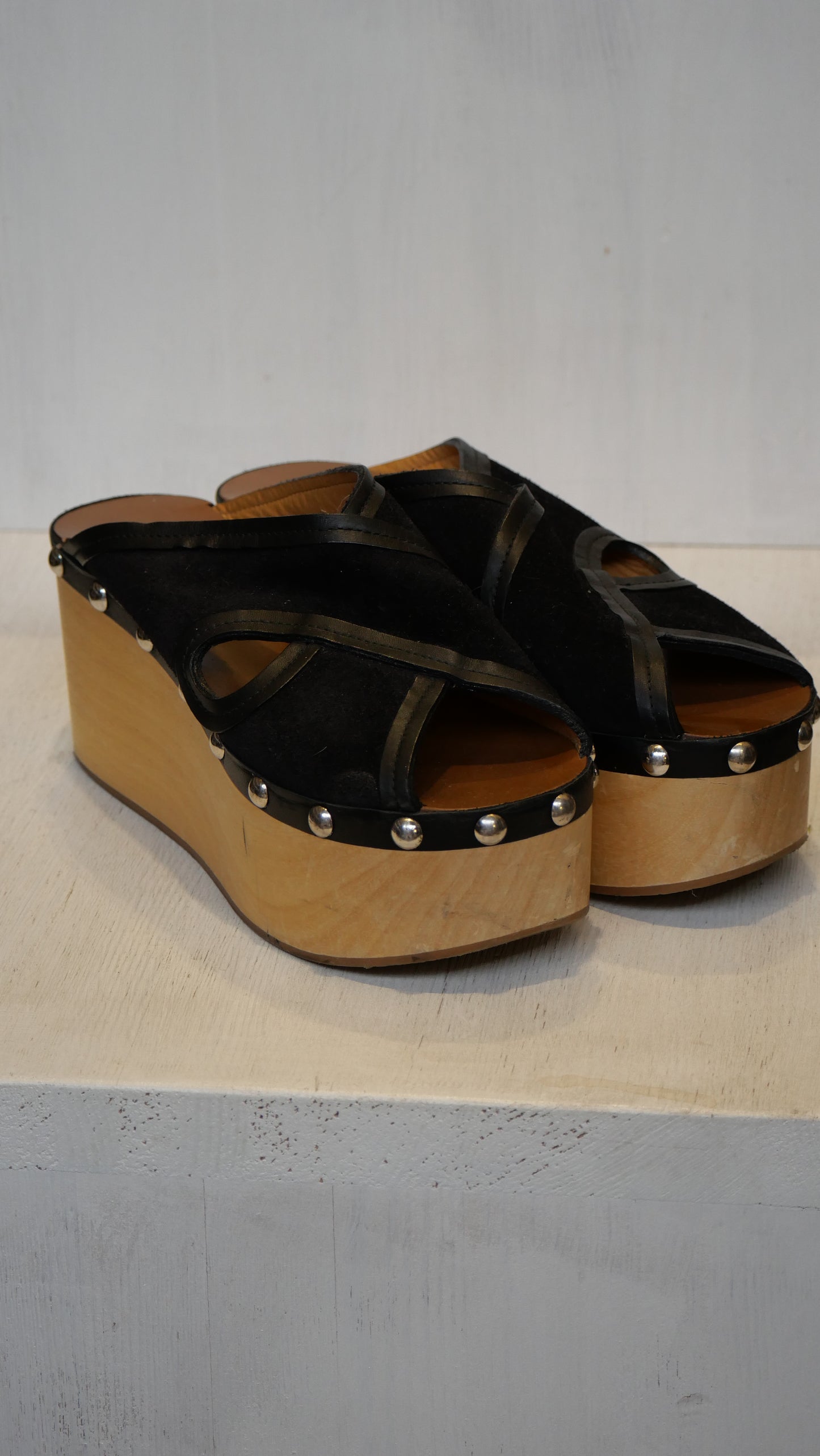 Isabel Marant suede sabot black