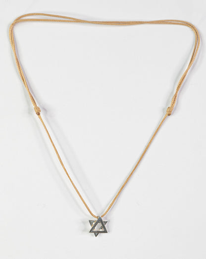 Small Silver Magen David Necklace