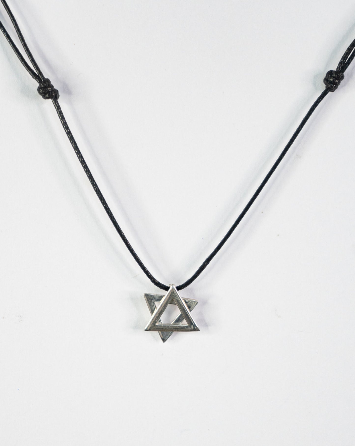 Small Silver Magen David Necklace