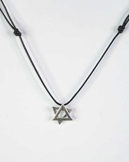 Small Silver Magen David Necklace