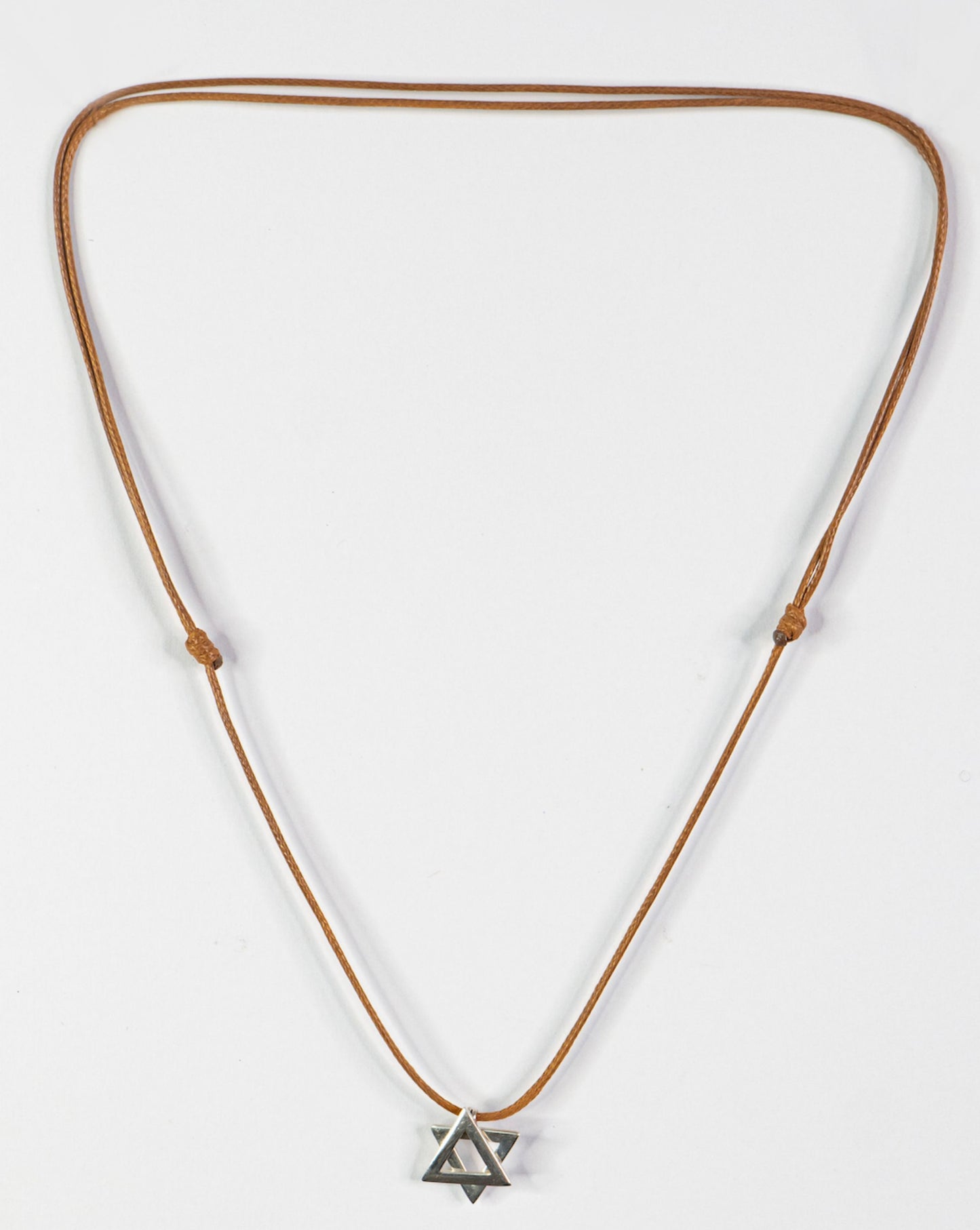 Small Silver Magen David Necklace