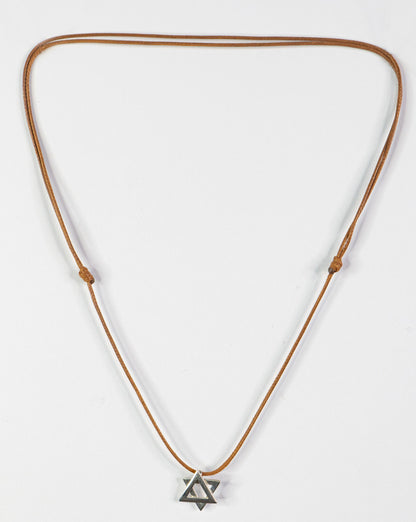 Small Silver Magen David Necklace