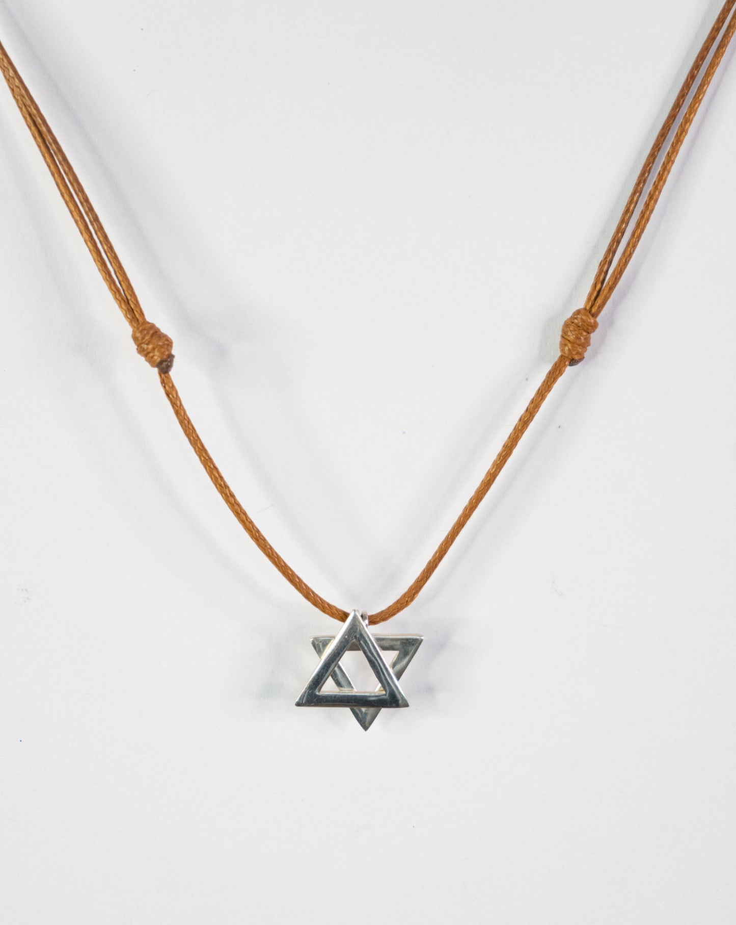 Small Silver Magen David Necklace