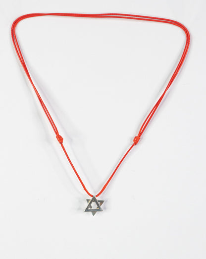 Small Silver Magen David Necklace