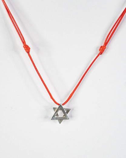 Small Silver Magen David Necklace