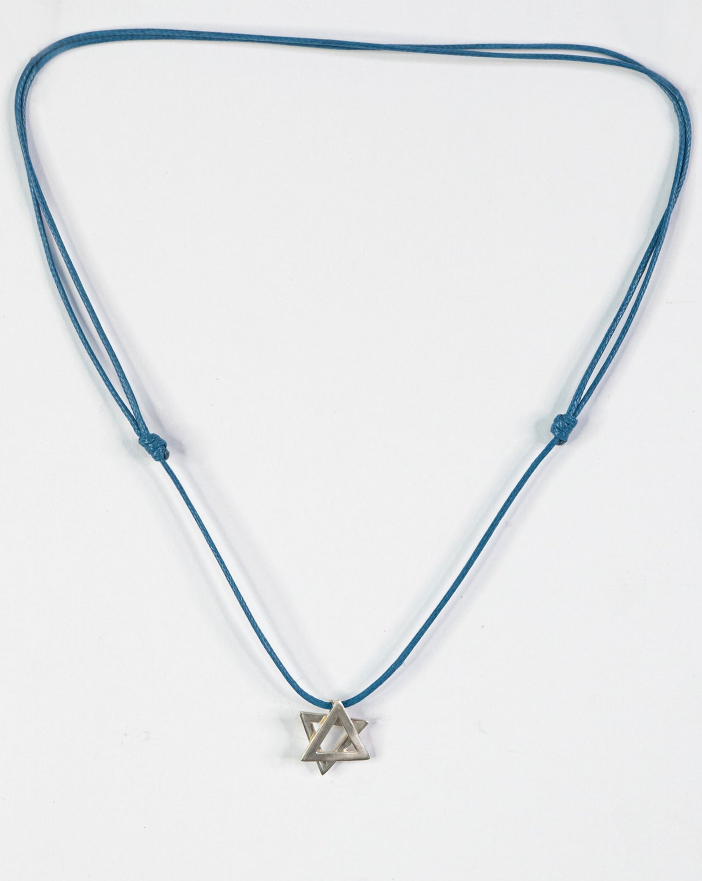 Small Silver Magen David Necklace