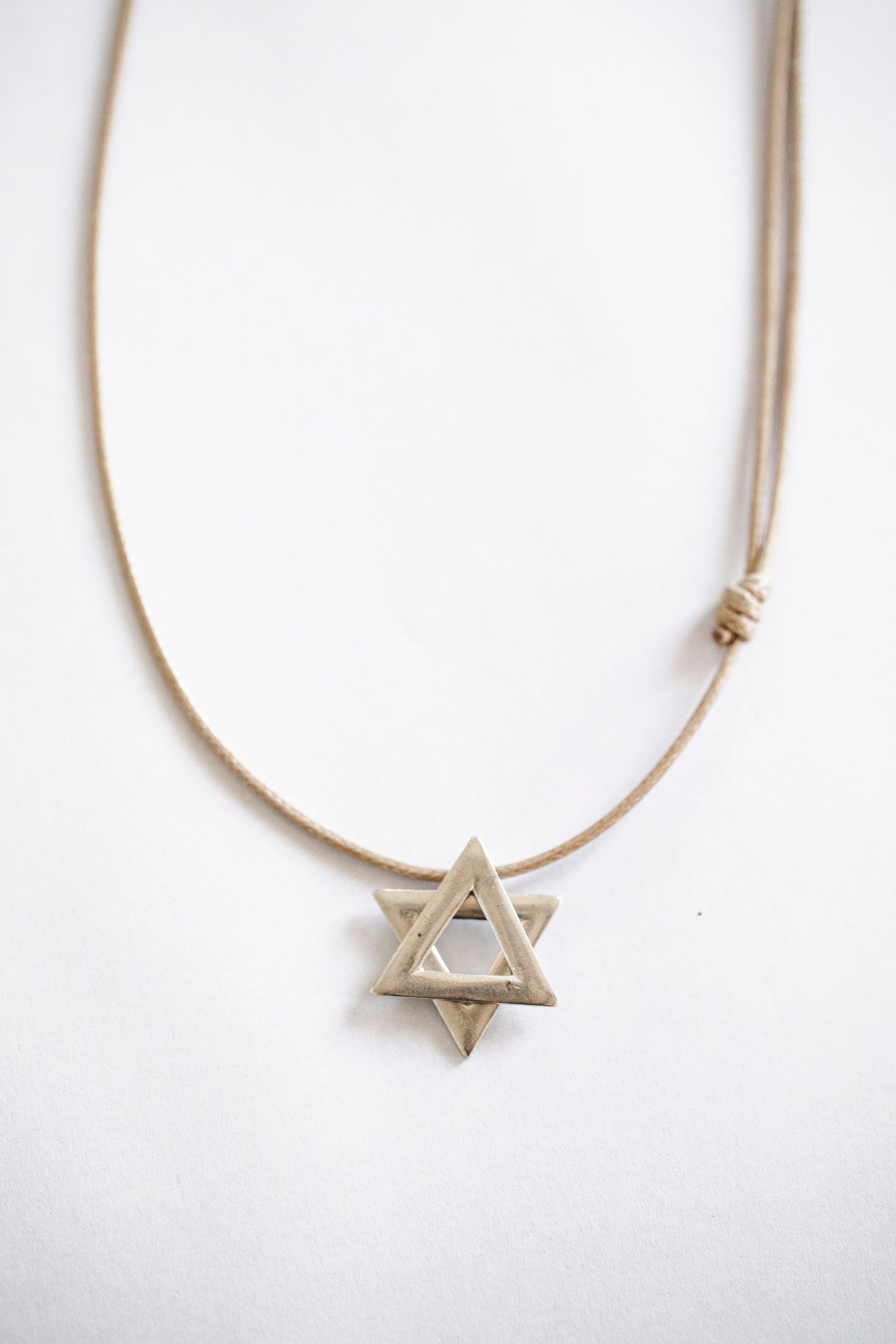 Small Silver Magen David Necklace