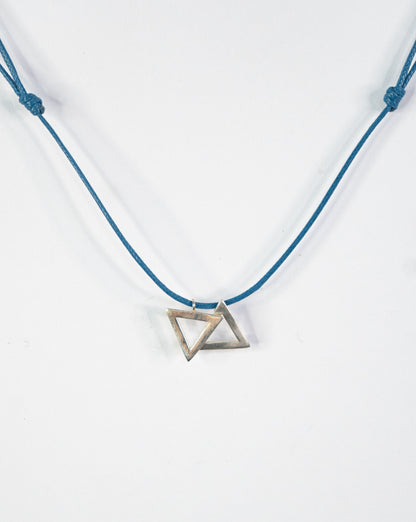 Small Silver Magen David Necklace