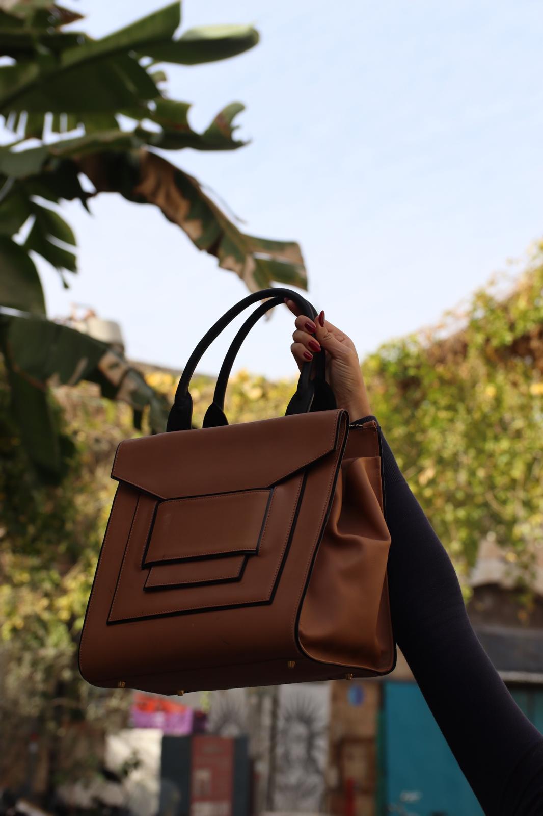 Pierre Hardy Tan Leather Tote Bag