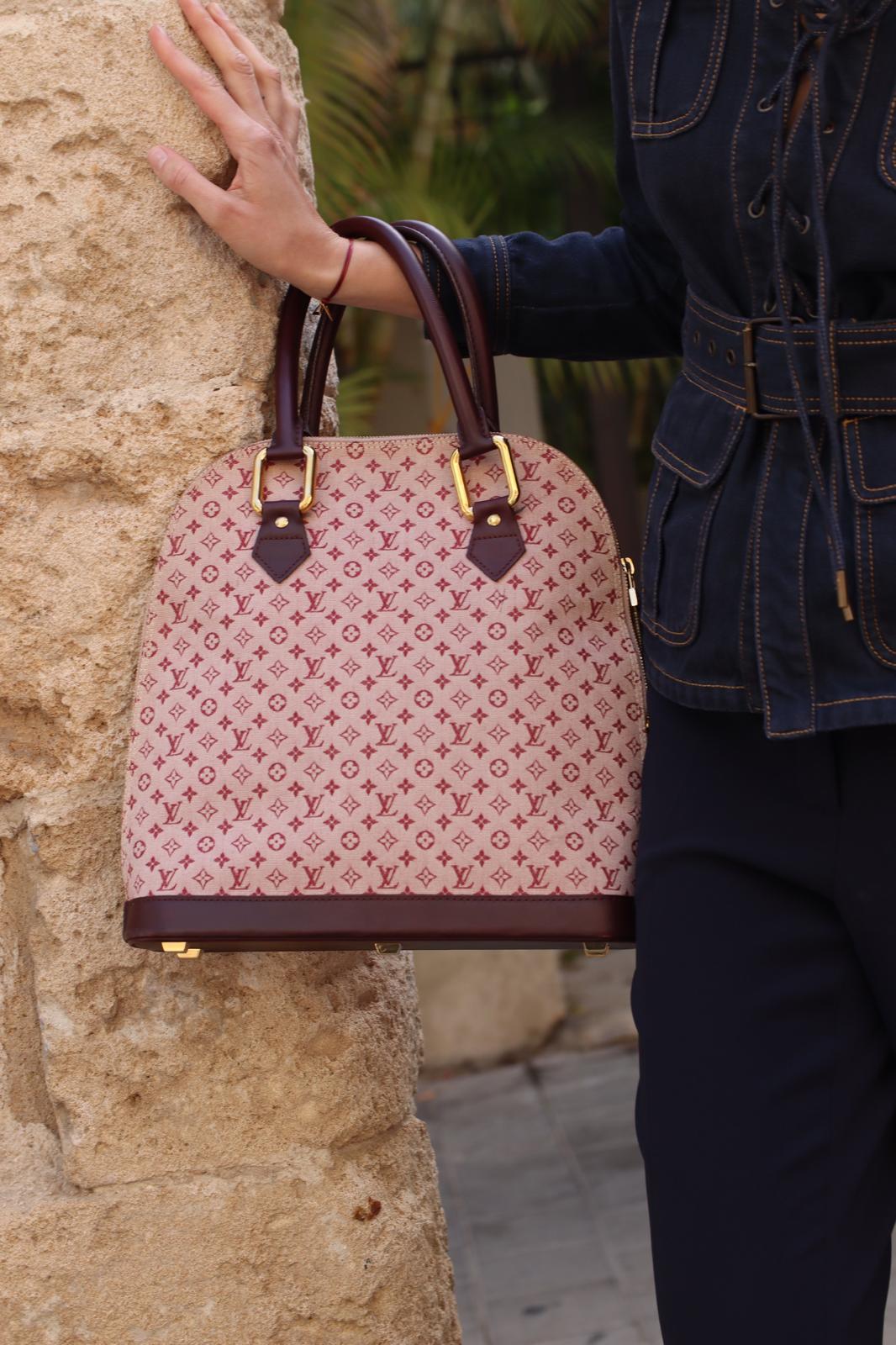 Louis Vuitton Alma Bag Monogram Burgundy