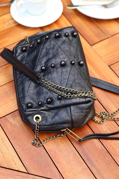 Lanvin Pearl crossbody bag in black