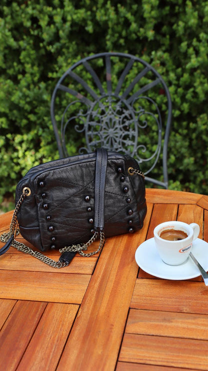 Lanvin Pearl crossbody bag in black